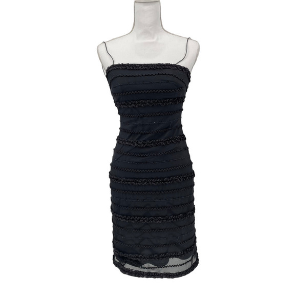 JS Collections Two Blue Gray Sequined Jacket And Dress SR - Picture 4 of 10